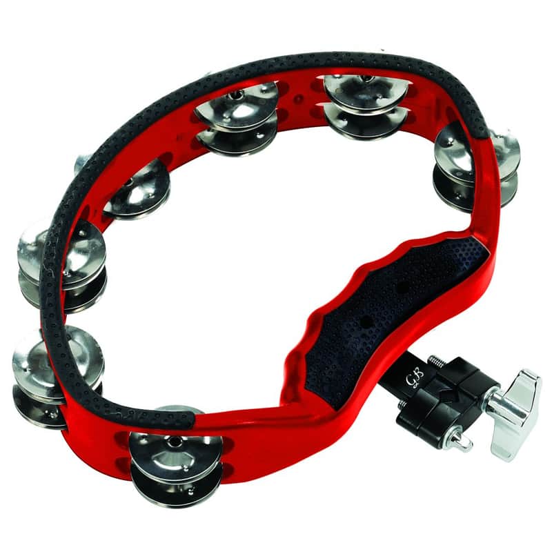 Gon Bops PTAM10 Red Tambourine with Steel Jingles image 1