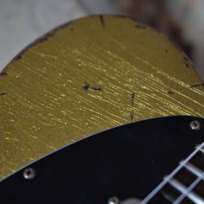 American  Fender Telecaster Custom Heavy Relic  Gold Sparkle TX Specials image 11