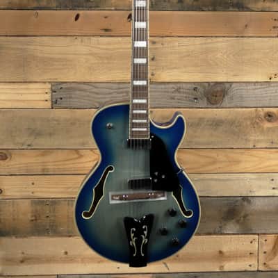 Ibanez George Benson GB10EM Hollow Body Electric Guitar Jet Blue Burst image 4