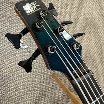 Ibanez SRMS805 Bass Workshop Multi-Scale 5-String Bass - Tropical Seafloor image 14