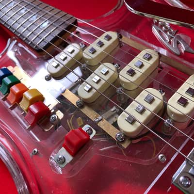 Very Rare 1990's Japanese Teisco Spectrum 5 Acrylic with OHSC. 100 built Worldwide image 8