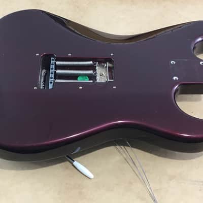Lefty Vintage 1997-98 Fender Relic Standard Strat Body Guitar Old Wine Red Hardware image 7