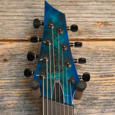 Used Kiesel 2022 Aries Multiscale 8-String Guitar - Aquaburst Gloss w/Bag image 7