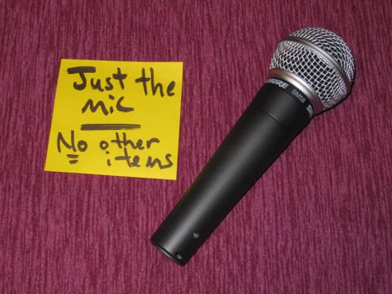 new display piece A+ Shure SM58 microphone (NO: box, pw, pouch, clip, strap) SM-58, SM-58LC, SM58LC image 1