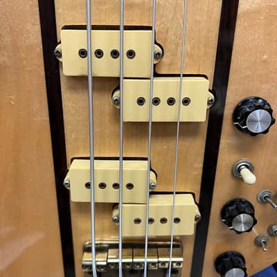 Vintage BC Rich USA Mockingbird 4-string electric bass guitar neck through body with Original Case Early 1980's image 9