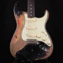 Fender Custom Shop Masterbuilt Levi Perry 60/63 Stratocaster Brazilian Rosewood Super Heavy Relic Aged Black over 3 Color Sunburst 2023 (R133073)