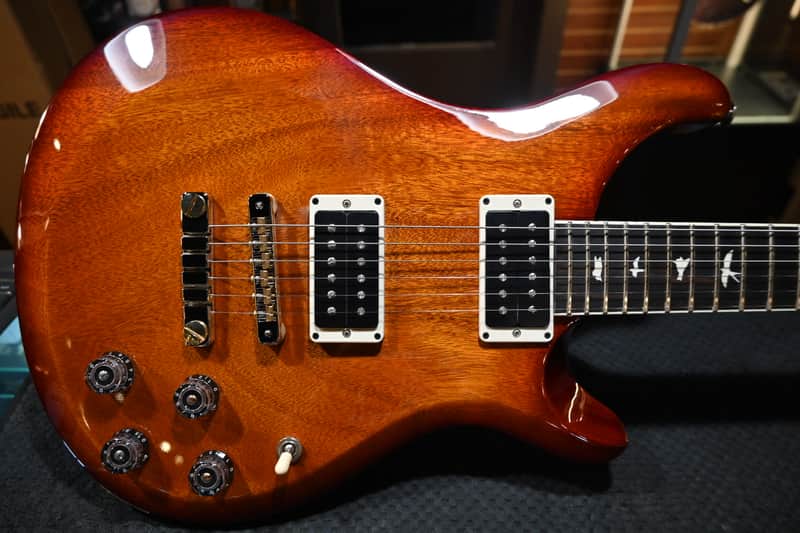 PRS Wood Library S2 McCarty 594 Thinline - Dark Cherry Sunburst #5492 image 1