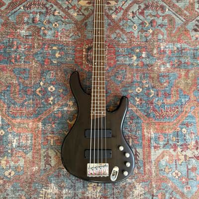 Ibanez EDB405 Ergodyne 5-String Bass Transparent Flat Black Stain image 1