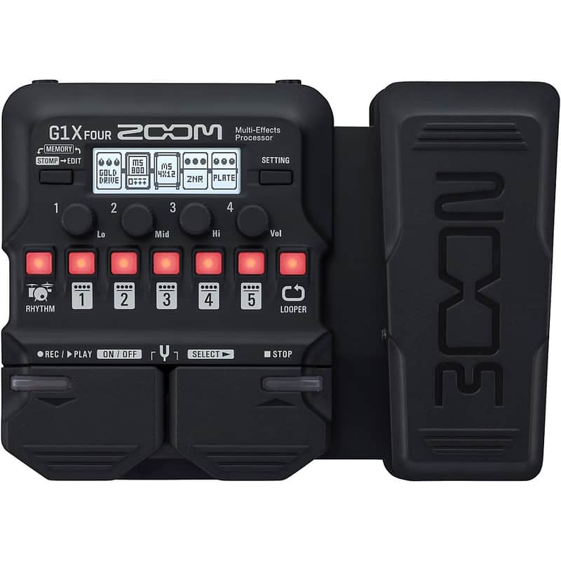 Zoom G1X FOUR Guitar Multi-Effects Processor with Expression Pedal Regular image 1