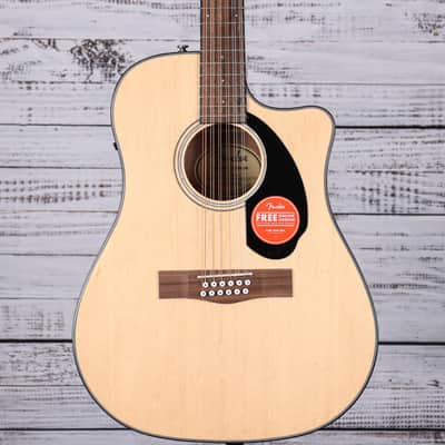 Fender CD-60SCE Cutaway Dreadnought 12-String Acoustic-Electric Guitar | Natural (IN-STOCK) image 1