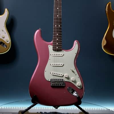 Fender CS Masterbuilt 63 Stratocaster Closet Classic by Greg Fessler 2015 - Burgundy Mist image 3