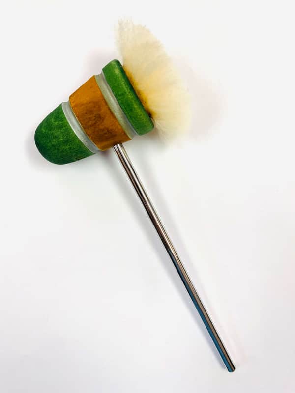 Low Boy Beaters Puff Daddy - Green/Amber w/ Silver Sparkle Stripes image 1