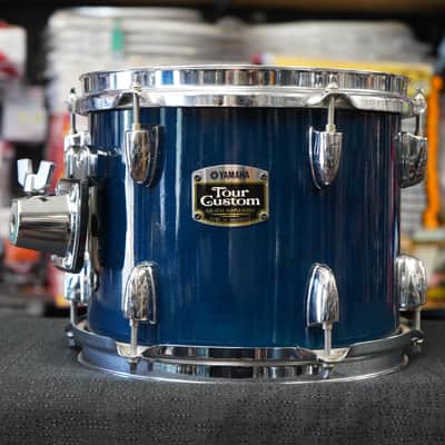 Yamaha Tour Custom 10" Maple Tom w/ YESS Mount - Blue Lacquer Finish | 8x10" image 6
