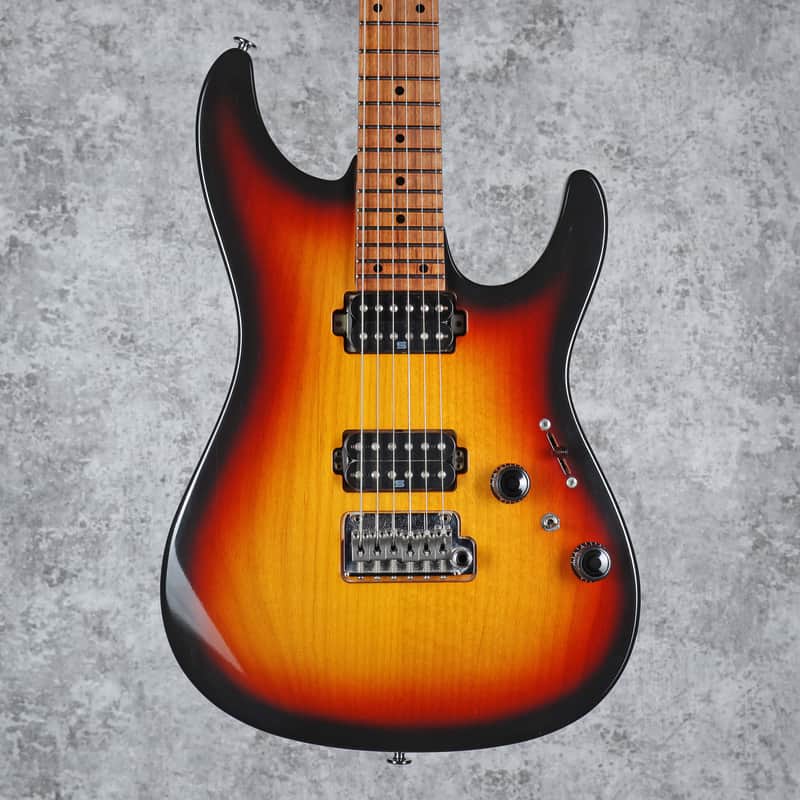 Ibanez AZ2402-TFF Prestige 2021 Tri-Fade Burst Flat image 1