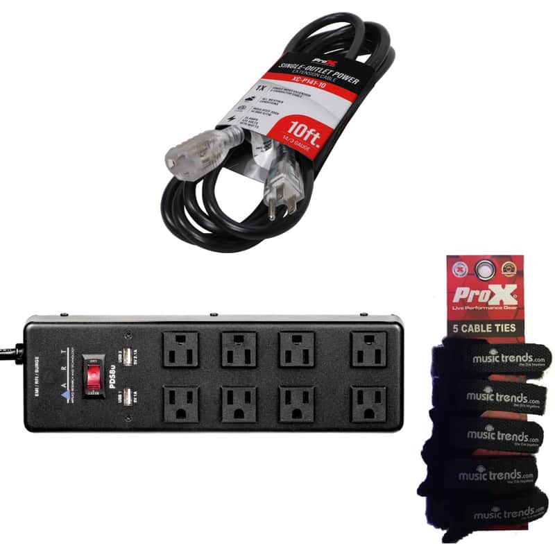ART PDS8U Power Bar + 10' Power Extension Cord image 1
