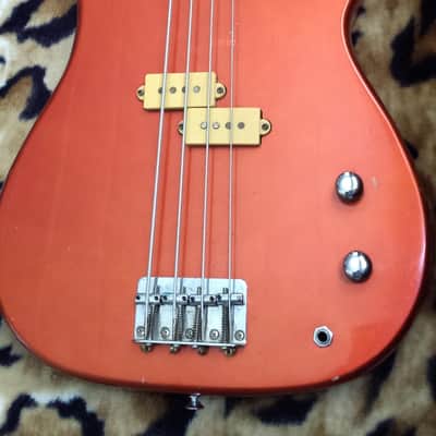 Mako Traditionals Electric Bass Guitar - Made in Japan 80's - Orange w/ Case image 3
