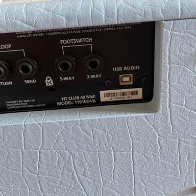Blackstar Blackstar HT Club 40 MK II Black and Blue 2020s - Blue image 10