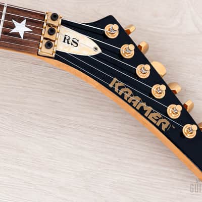 1980s Kramer Richie Sambora RS Jersey Star Black HHH Superstrat, 100% Original image 4