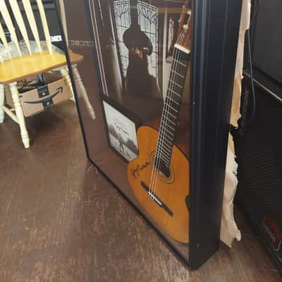 George Harrison Signed  Acoustic Guitar & Album Cover w/ Full Size Poster in Shadowbox image 7