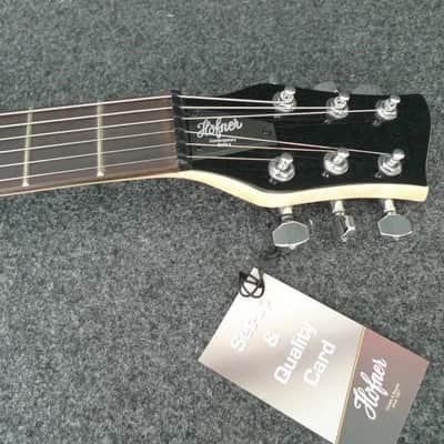 Hofner HCT-SH-ELB Contemporary Series Shorty TRAVEL GUITAR  Electric ( Light ) Blue with Gig Bag image 7