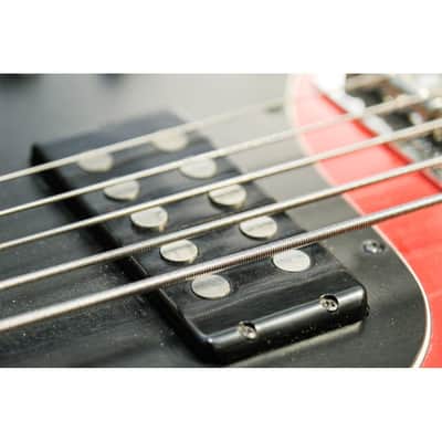 1988 Ernie Ball Music Man Stingray 5 fire engine red image 11