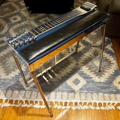 Remington Sustainmaster 2017 - Blue Mica w/ abalone trim, Pedal Steel Guitar image 5