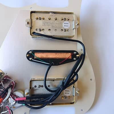 HSH Guitar Prewired Loaded Strat Style Pickguard, Wilkinson Alnico Pickups, MultiFunction Switches image 6
