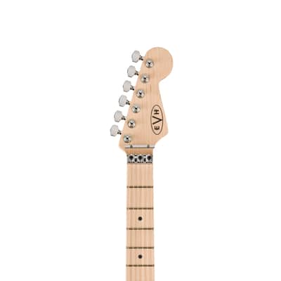 EVH Striped Series Circles, Maple Fingerboard W/Gig Bag - White and Black image 2