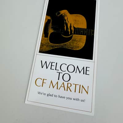 Martin “Welcome to CF Martin” Factory Tour Card – c. Late 1970s–Early 1980s image 1