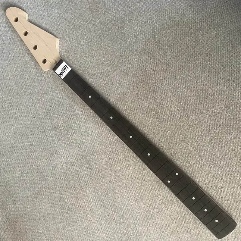 DIY Project Unfinished 4 String Bass Maple Neck Rosewood Fingerboard image 1