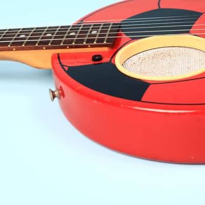 Aria Goal-iii Soccer Ball Red Electric "Football" Built In Speaker Guitar image 11