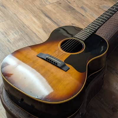 Gibson LG-1 Acoustic Guitar 00 Size 1964 Sunburst Great Condition W/OSSC image 4