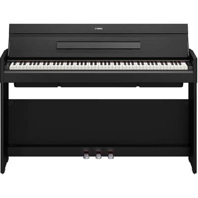 Yamaha YDP-S56B, Slim Style GrandTouch-E™ 88 Note Upright Digital Piano (No Bench) - Black image 2