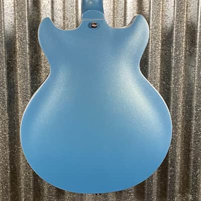 Westcreek Guitars 333 Semi Hollow Body Double Cutaway Blue #0027 Used image 8