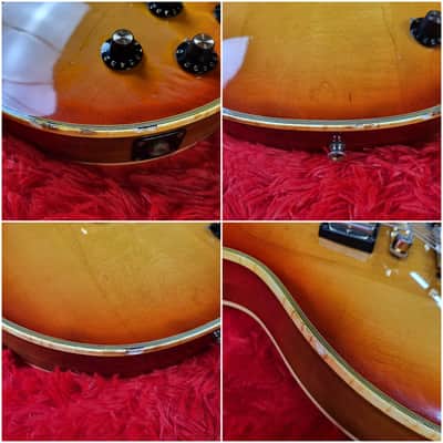 Rare - Aria Pro II LC-800 1977 - Cherry Sunburst - Les Paul Custom - Ebony Fretboard & Mother Of Pearl Inlays - Made In Japan - MIJ image 20