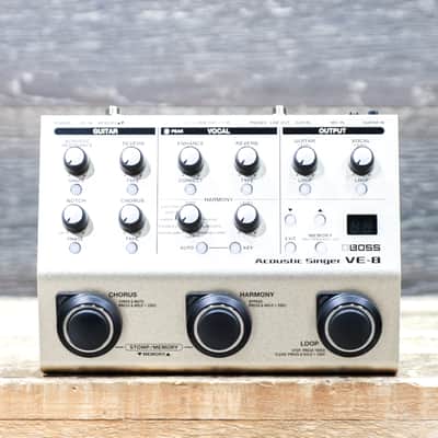 Boss VE-8 Acoustic Singer Compact Acoustic Guitar and Vocal Multi-Effects Pedal image 1