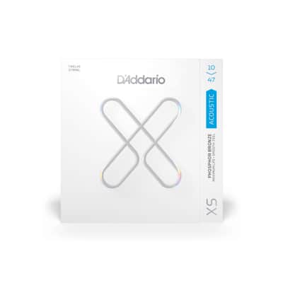 D'Addario XS Phosphor Bronze Coated 12-String Acoustic Guitar Strings - Light (10-47) image 1
