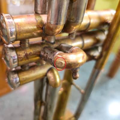 SVintage Soviet Bb Trumpet “Pompovaya Truba” No. 3461 — Moscow Musical Instrument Factory — 1970s — Brass & Silver Finish with Original Velvet Case image 10