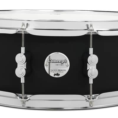 PDP Concept Maple 5.5x14 Satin Black FinishPly Snare (PDCM5514SSBK) image 7