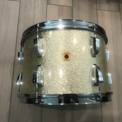 Ludwig 13" Silver Sparkle 3 Ply Maple tom drum 1960's image 1