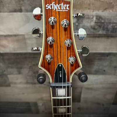 Schecter C-1 EA Classic Left Handed Electric Guitar - Faded Vintage Sunburst (644) image 6