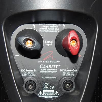 Martin Logan Clarity hybrid electrostatic speakers with 2 power supplies image 8