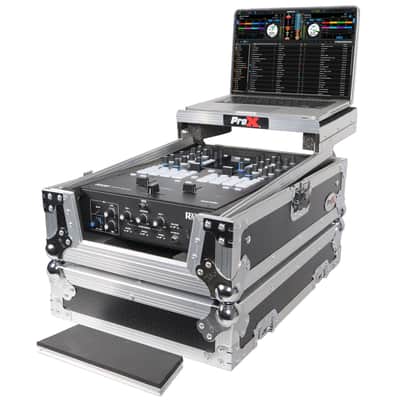 ProX ATA Road Case w/Laptop Shelf for Rane Seventy-Two 72 DJ Mixer Silver on Black image 6