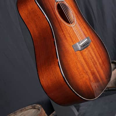 Bedell  Classic Folk Dreadnought Honduran Mahogany - Antique Burst - Antique Burst image 3