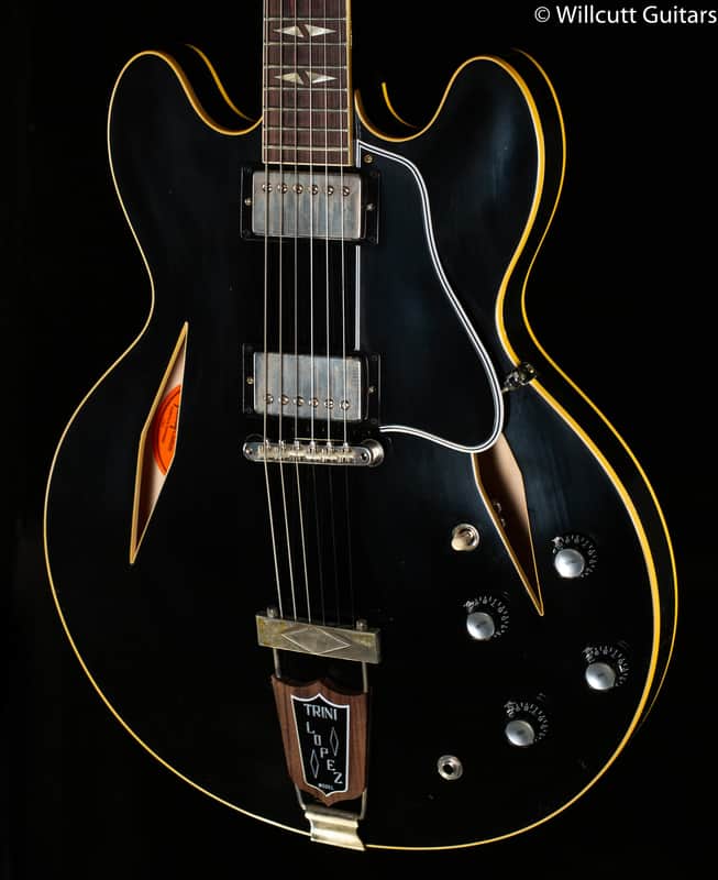 Gibson Custom Shop 1964 Trini Lopez Standard Reissue Murphy Lab Ultra Light Aged Ebony (722) image 1