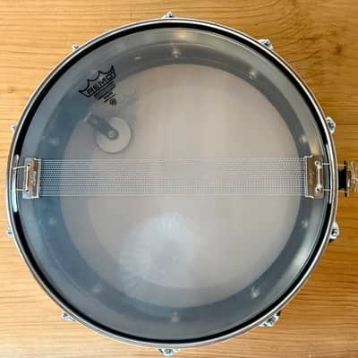 HOLY GRAAL Ludwig No. 416 Black Beauty 5x14" 10-Lug Brass Snare Drum with Pointed Blue/Olive Badge 1977 - 1979 - serial 1758452 image 16