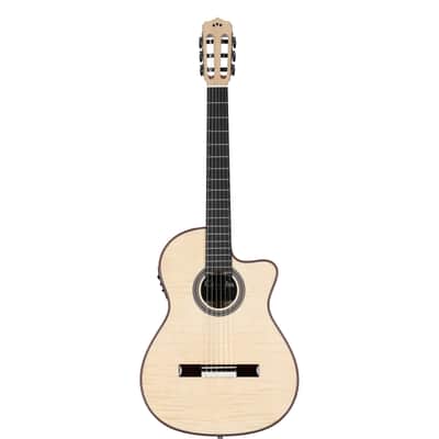 Cordoba Fusion 12 Classical Acoustic-Electric Guitar, White Sands image 2