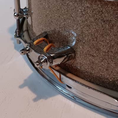 Unique Vintage Snare 14" x 5" Tromsa beech shell re rings / all new hardware Jazz 60s - Sparkle image 19