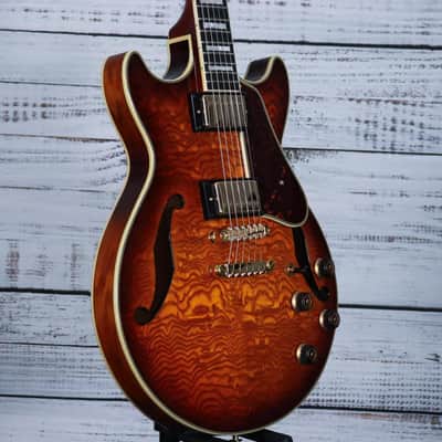 Ibanez AM93QA AM Artcore Expressionist Hollow-Body Electric Guitar | Vintage Violin High Gloss image 4