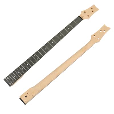 Ukscs DIY 4 String IB Style Electric Bass Guitar Kits with Mahogany Body, Maple Neck and Accessories image 6
